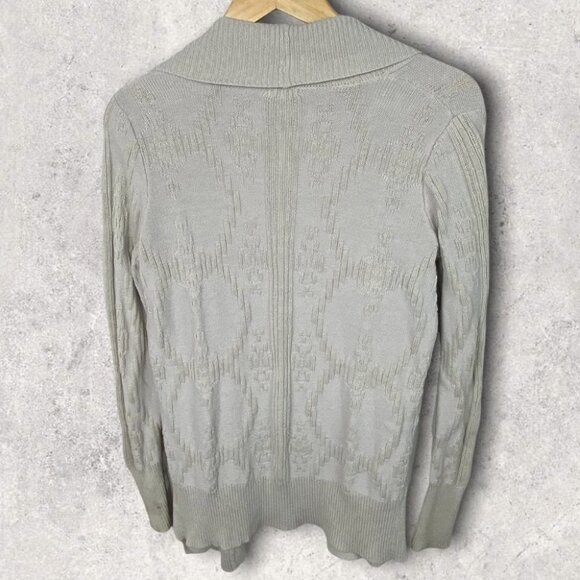 Urban Outfitters Open Front Knit Cardigan Sweater Beige Tan Size Medium Boho M - Picture 4 of 14